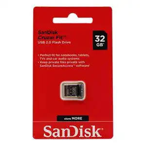 Mini-USB-Stick SanDisk Cruzer Fit USB Flash-Laufwerk 32GB