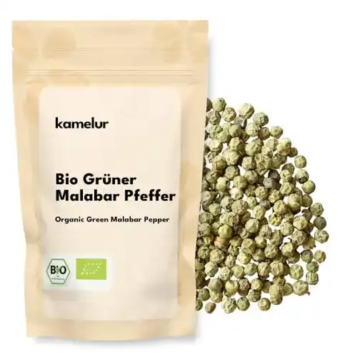 Die beste Grüner Pfeffer Kamelur 200g BIO Grüner Malabar Pfeffer 2026 Test Bestseller Grüner Pfeffer Kamelur 200g BIO Grüner Malabar Pfeffer