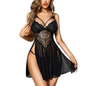 Negligee RSLOVE Women Sexy Babydoll Lace Lingerie Kleid