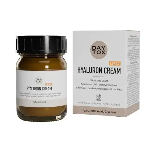 Vegane Gesichtscreme DAYTOX Hyaluron Cream mit LSF 20