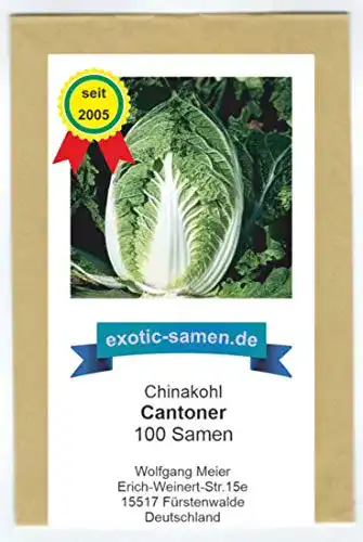 Kohl-Samen exotic-samen Chinakohl Cantoner, 100 Samen