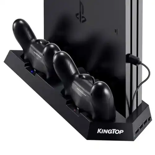 PS4-Standfuß KINGTOP 3 in 1 Universal PS4 Lüfter Fan