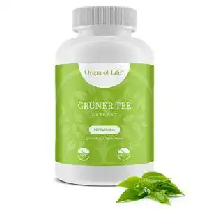Grüner-Tee-Kapseln Origin of Life Grüner Tee Extrakt, 360 Tabl.