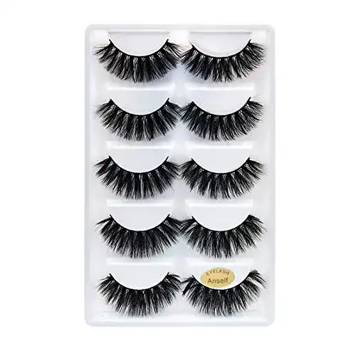 Künstliche Wimpern Anself 1, 5 Paare Lange Dick 3D