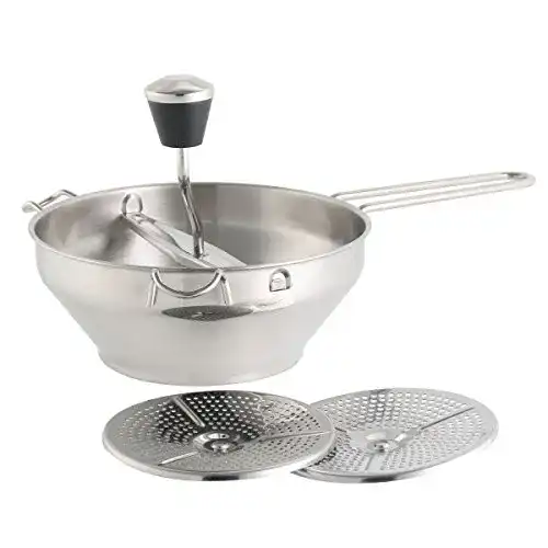 Passiermühle axentia 124152, Edelstahl inkl 3 Sieb-Einsätze