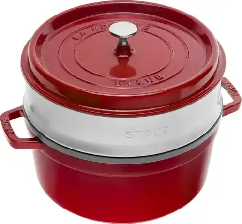 Staub-Bräter STAUB Gusseisen Bräter/Cocotte, mit Dämpfeinsatz