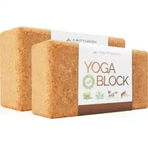 Yogablock Kork AMITYUNION Yoga Block 2er Set Kork EXTRA Yoga