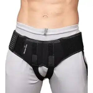 Leistenbruch-Gürtel Wonder Care, schwarz, Hernie-Truss-Klammer