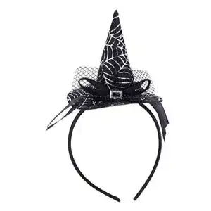 Hexenhut EROSPA ® Haarreif Spinnennetz Schwarz/Silber