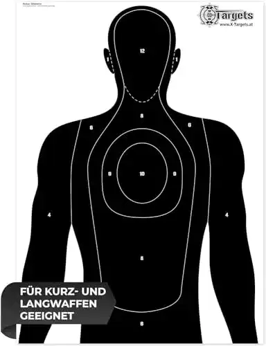Schießscheibe X-Targets Große Zielscheiben Human Silhouette