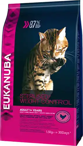 Diätfutter (Katze) Eukanuba Spezialfutter, Trockenfutter, 1,5 kg