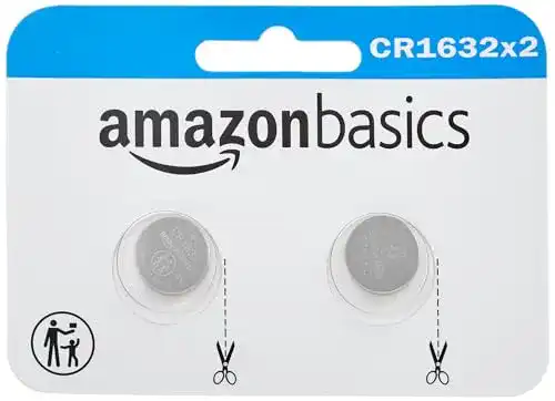 CR1632 Amazon Basics, Lithium-Knopfzelle, 2er-Packung