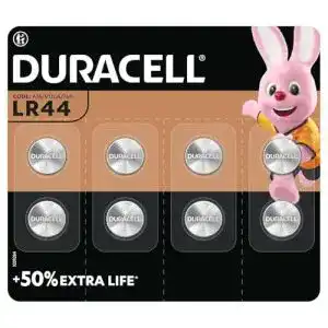 LR44 Duracell Specialty Alkali-Knopfzelle 1,5 V, 8er-Packung