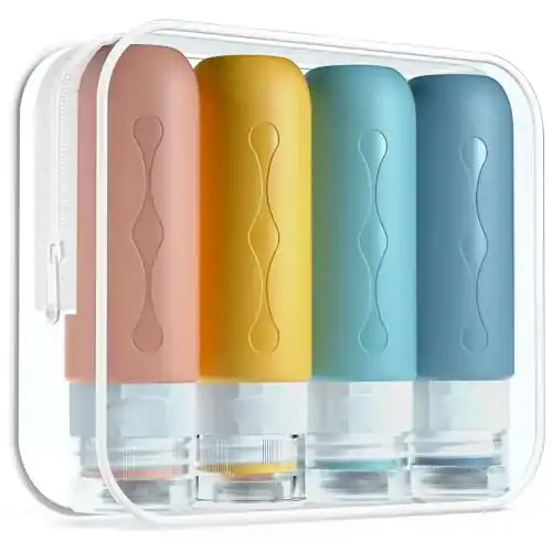 Futtertube Hund Gemice Silikon Reiseflaschen 90ml Set, 4 Stück