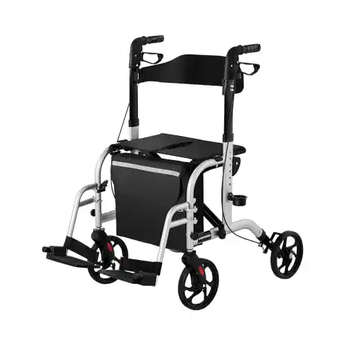 Rollator-Rollstuhl-Kombination Uniprodo UNI_ROLL_03 2in1