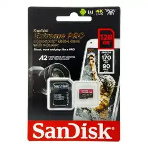 SanDisk-Micro-SD SanDisk Extreme Pro 128GB microSDXC Memory
