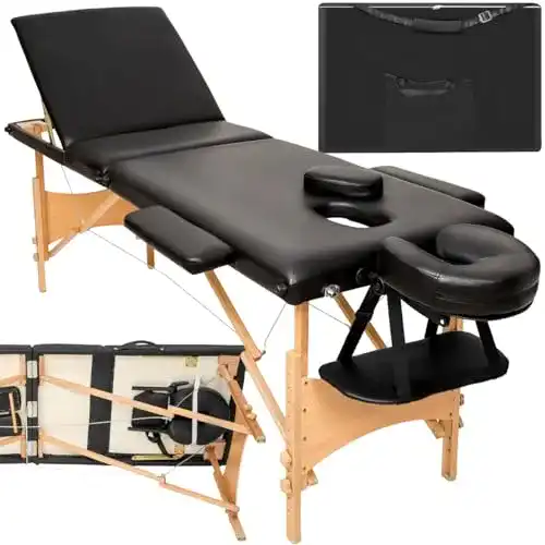Massageliege TecTake Mobile 3 Zonen höhenverstellbar + Tasche