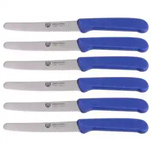 Frühstücksmesser GRÄWE Tafelmesser 6 Stück, 21 cm, Blau