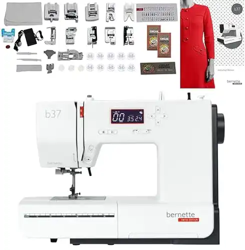 Bernette-Nähmaschine Bernette 37 Swiss Design mit Bonus Paket