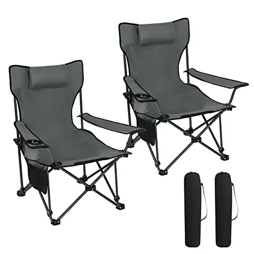 Klappstuhl belastbar bis 150 kg WOLTU Campingstuhl 2er
