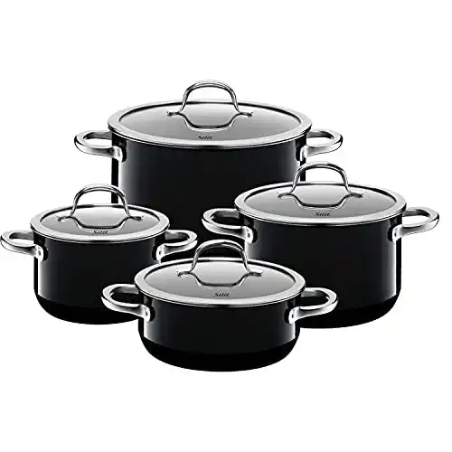Keramik-Topfset Silit Passion Black Topfset Induktion 4-teilig