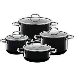 Silit-Töpfe Silit Passion Black Topfset Induktion 4-teilig, nickelfrei