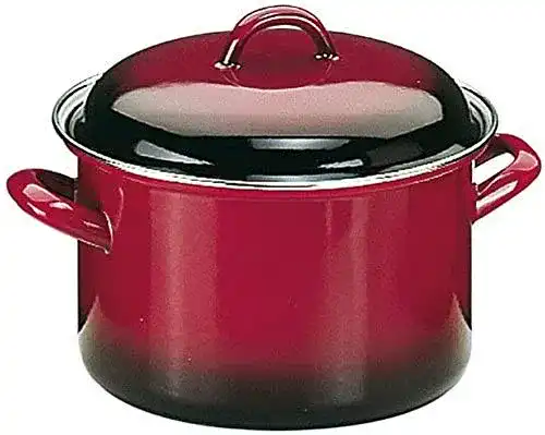 Emaille-Topf IBILI Kochtopf Volcán mit Deckel 24 cm