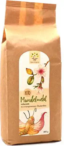 Mandelmehl Open Organic Bio- 800g, teilentölt