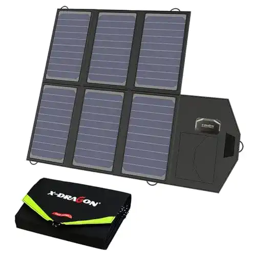 Solaranlage Garten X-DRAGON Tragbares Solarladegerät 40W