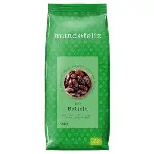 Getrocknete Datteln Mundo Feliz Getrocknet entsteint, 2 x 500 g