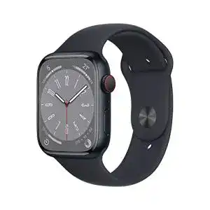 Apple Watch Series 8 (GPS + Cellular, 45mm) Smartwatch, Mitternacht