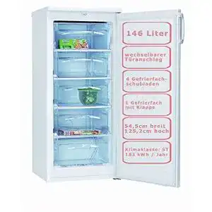 Gefrierschrank (80 Liter) Amica Gefrierschrank Tiefkühltruhe 146 L