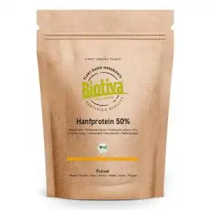 Bio-Hanfprotein Biotiva Hanfprotein Pulver Bio 1kg