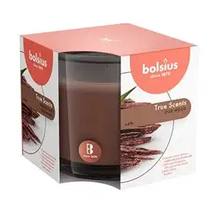 Bolsius-Kerzen bolsius Large Glass Scented Candle Oud Wood