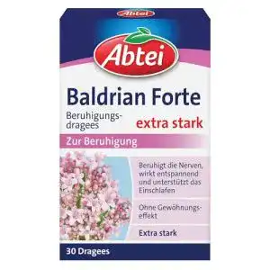 Baldrian-Dragees Abtei Baldrian Forte extra stark, 30 Dragees