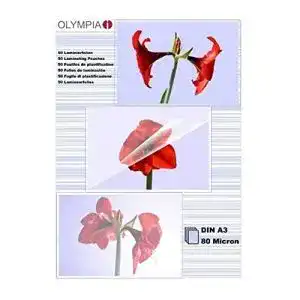 Laminierfolie-A3 Olympia Folienset 80 Mikron A3 50 Stk
