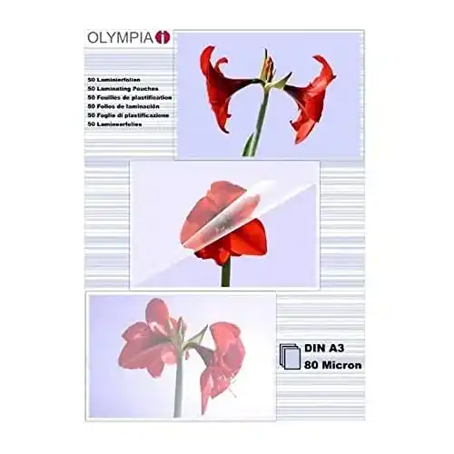 Laminierfolie-A3 Olympia Folienset 80 Mikron A3 50 Stk