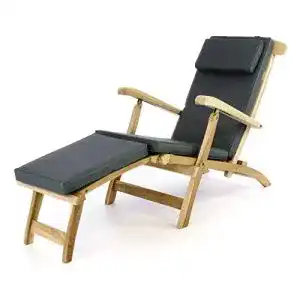 Deckchair Teak Divero Liege-Stuhl Deckchair Florentine Steamer