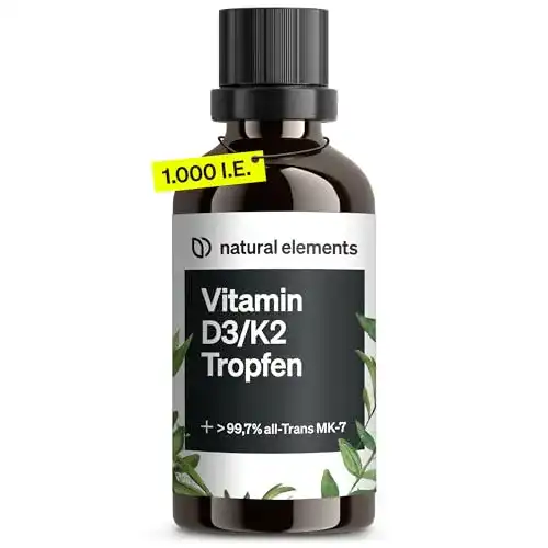Abnehmtropfen natural elements Vitamin D3 + K2 Tropfen 50ml