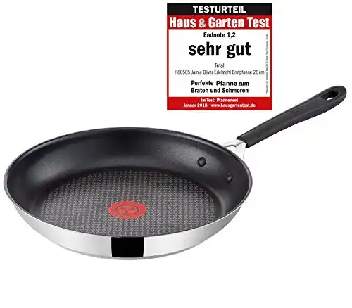 Pfanne 26 cm Tefal H80505 Jamie Oliver Edelstahl Brat, Induktion