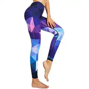 Kompressions-Laufhose COOLOMG Damen Tights Yoga Hosen