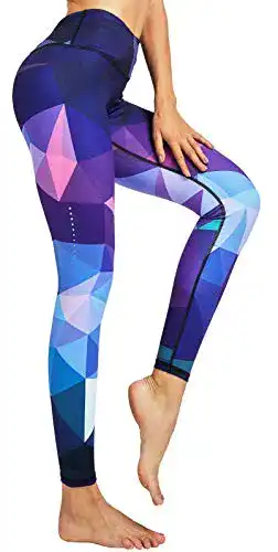 Kompressions-Laufhose COOLOMG Damen Tights Yoga Hosen
