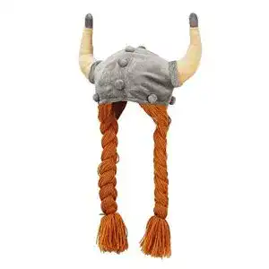 Wikinger-Helm Euro Souvenirs 32187 Mütze mit Zöpfen 55 cm