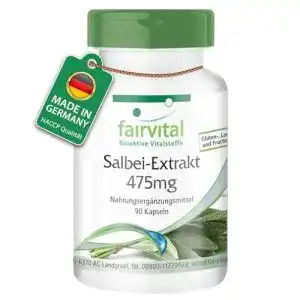 Salbei-Kapseln fairvital Salbei Kapseln, HOCHDOSIERT, 1425mg