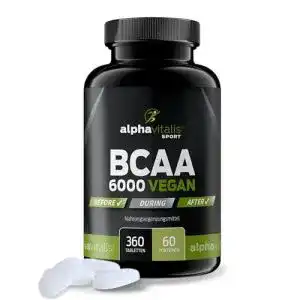 BCAA-Kapseln alphavitalis BCAA 6000 vegan, 360 Tabletten
