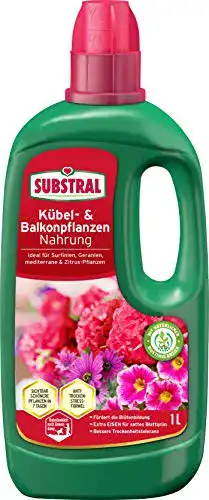 Blumendünger Substral Balkon und Kübelpflanzen Nahrung 1 Liter