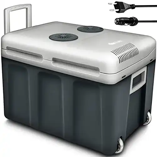 Kühlbox mit Rollen tillvex Kühlbox elektrisch 40L mit Rollen