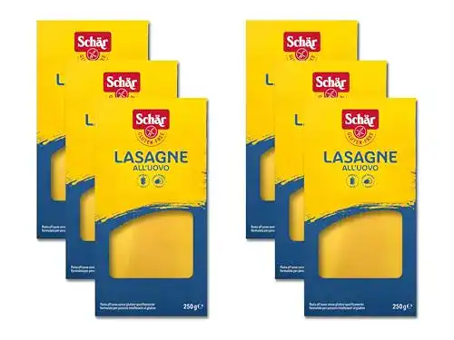 Lasagneplatten Schär Pasta Lasagne glutenfrei 250g, 6er Pack