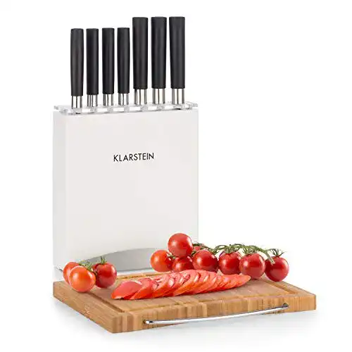 Messerset Klarstein Kitano Plus Messer-Set, 9 tlg. mit Holzblock