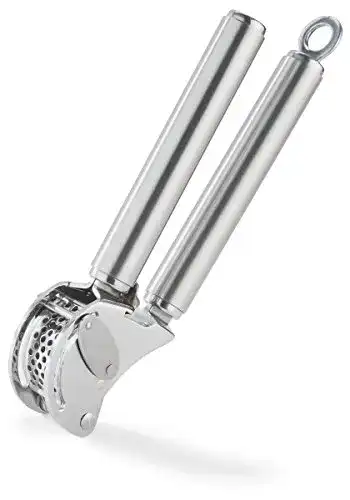 Knoblauchpresse Rösle RÖSLE mit Abstreifer, klappbares Sieb